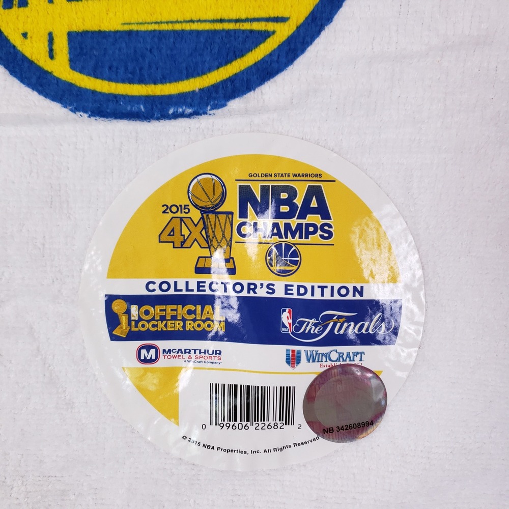 WinCraft NBA Golden State Warriors 2015 Champs Towel 4X Collector Locker Room - Picture 5 of 10